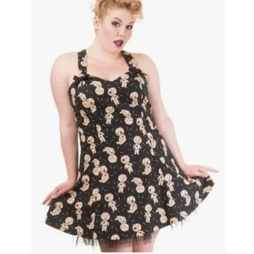 Dancing Days ⎮ NWT Black Voodoo Doll Swing Dress